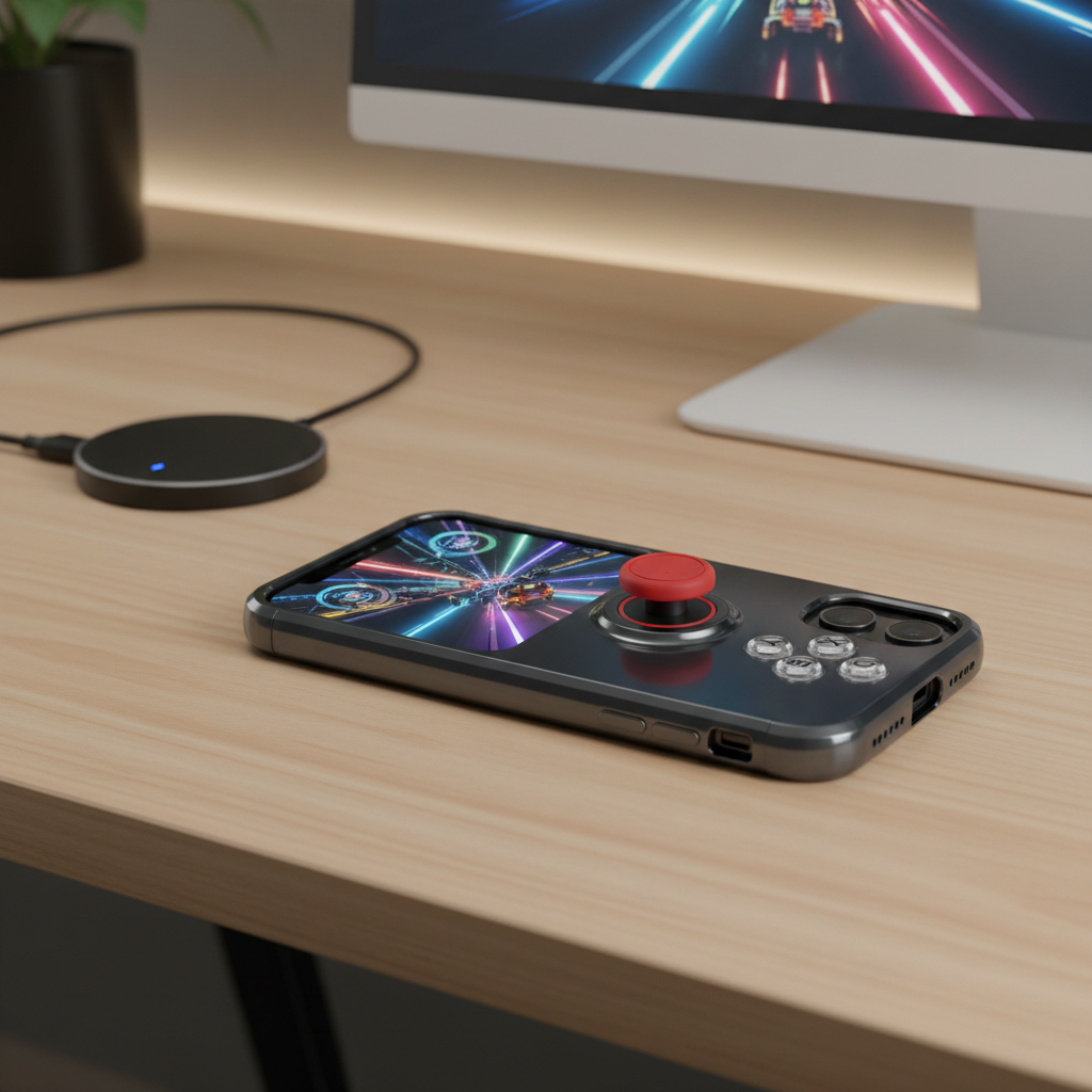 iPhone Gaming Case with Joystick lifestyle shot